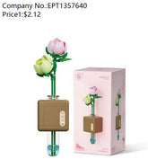 Colorful box rose building blocks